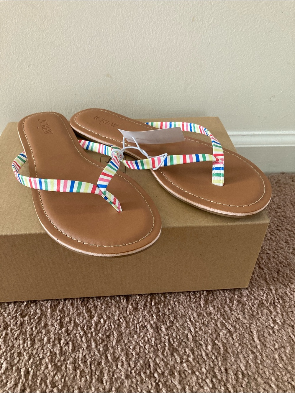JCrew Factory easy summer flip flops